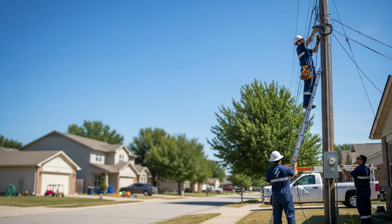 Residential electrician providing installation services in Garland, PA